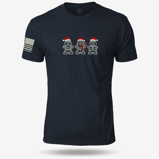Sithmas Cookies T-shirt Heather Navy front design mockup