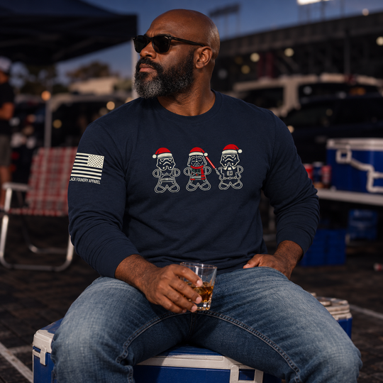 Sithmas Cookies Long Sleeve Navy front design lifestyle creative