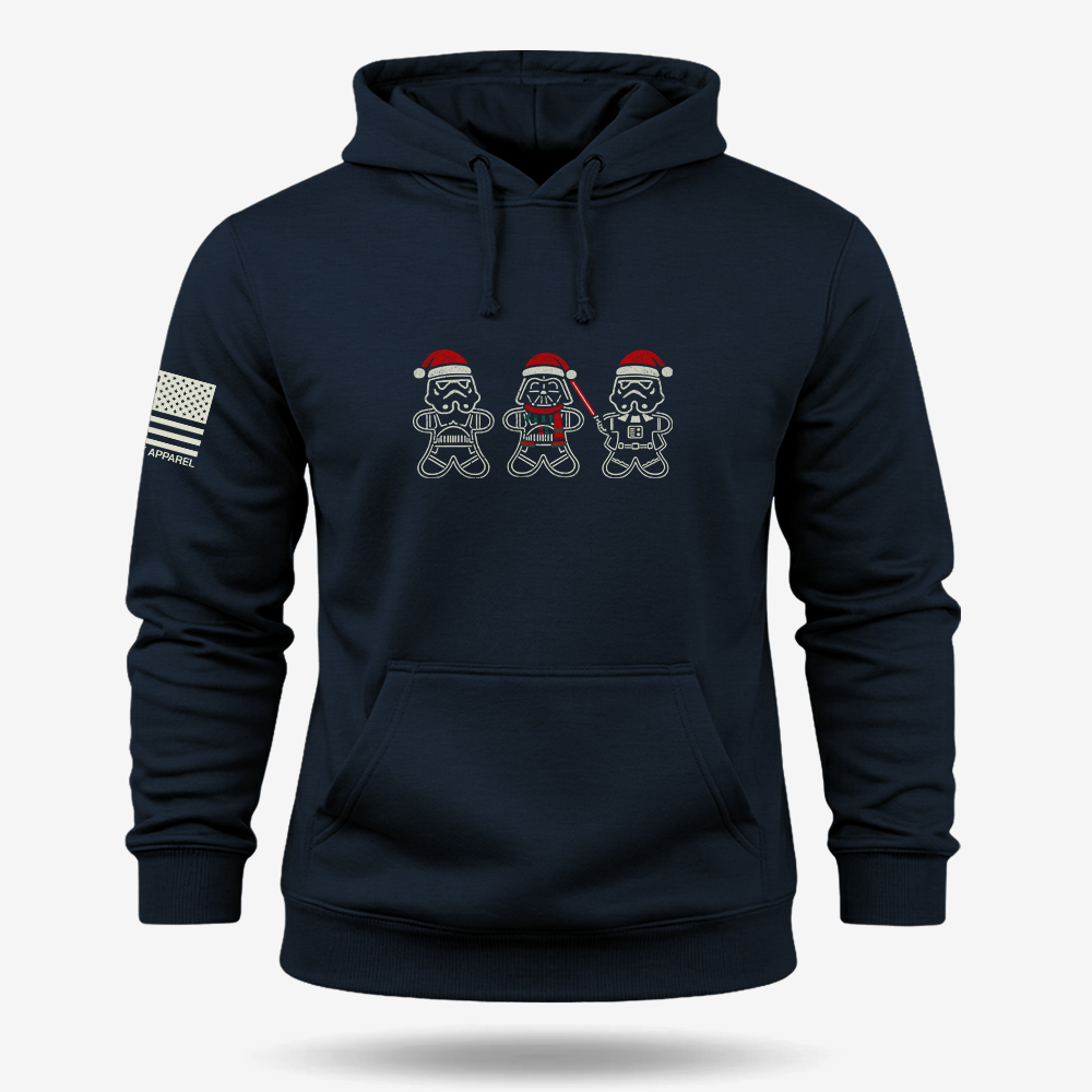 Sithmas Cookies Hoodie Navy main printed design mockup