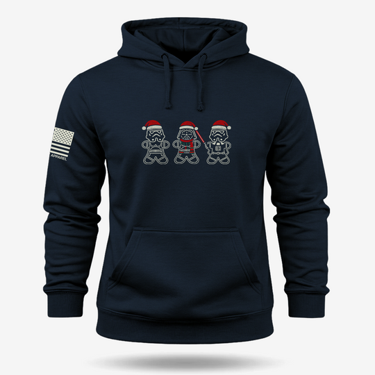 Sithmas Cookies Hoodie Navy main printed design mockup