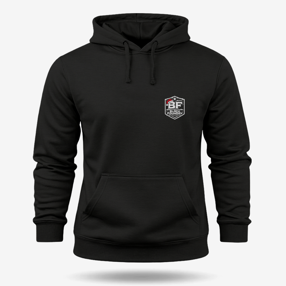 Snowflake Flag Hoodie Black front mockup