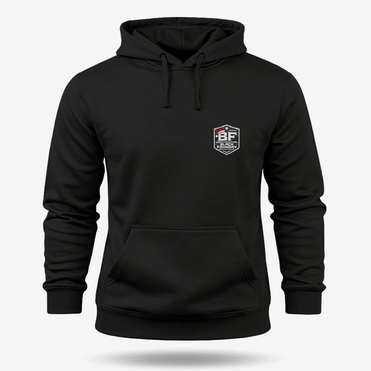Snowflake Flag Hoodie Black front mockup
