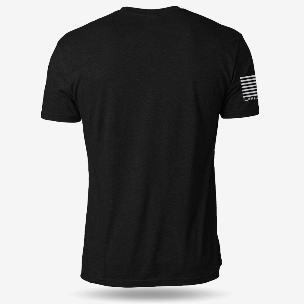 Tactical Christmas Ho Ho Ho T-shirt Black back mockup