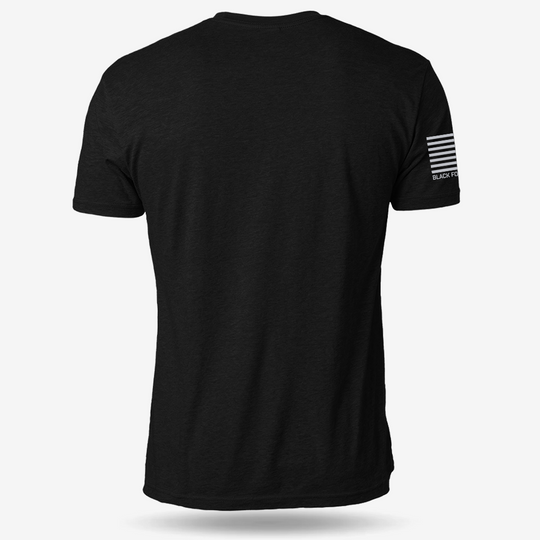 Tactical Christmas Ho Ho Ho T-shirt Black back mockup