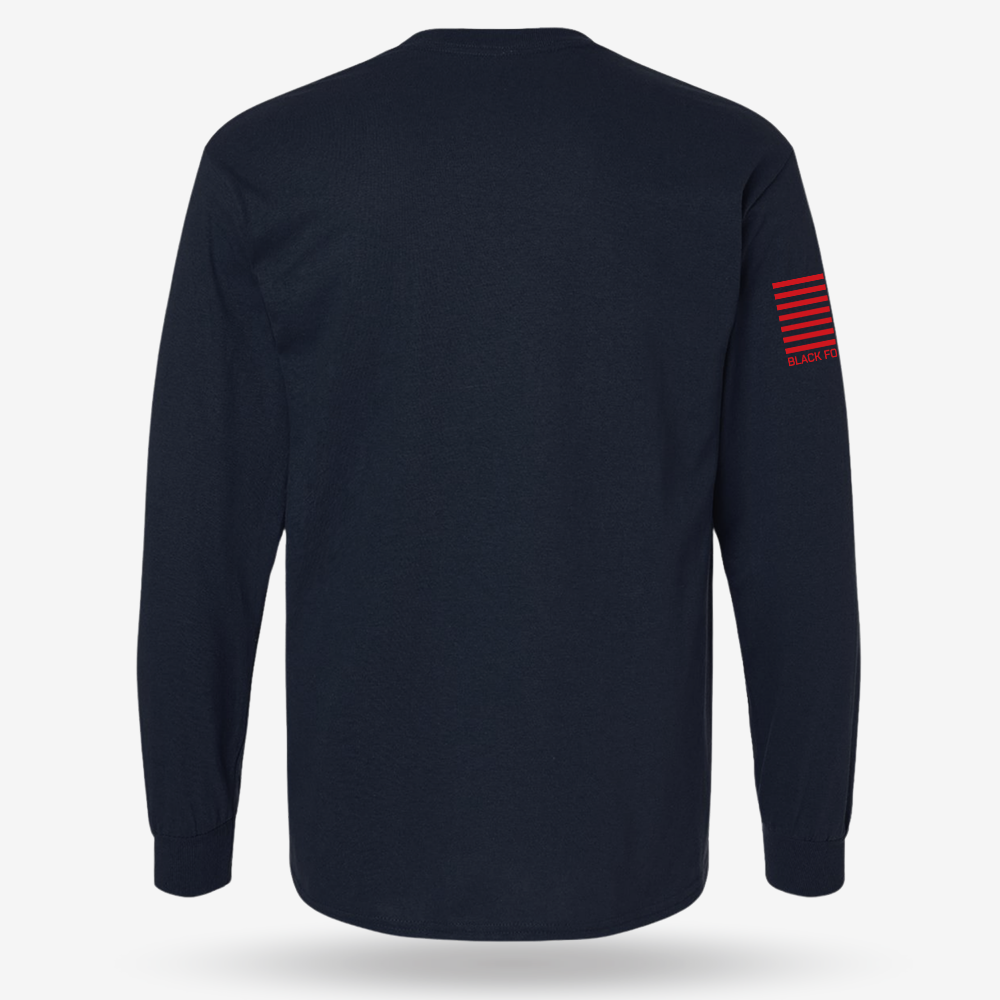 Tactical Quatch Long Sleeve Navy back mockup
