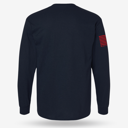 Tactical Quatch Long Sleeve Navy back mockup