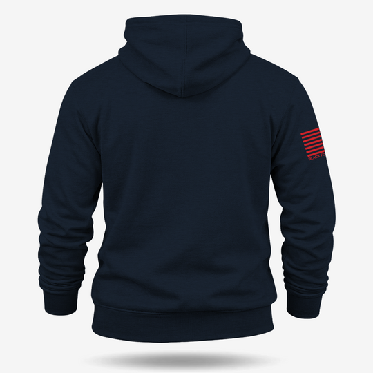Tactical Quatch Hoodie Navy back mockup
