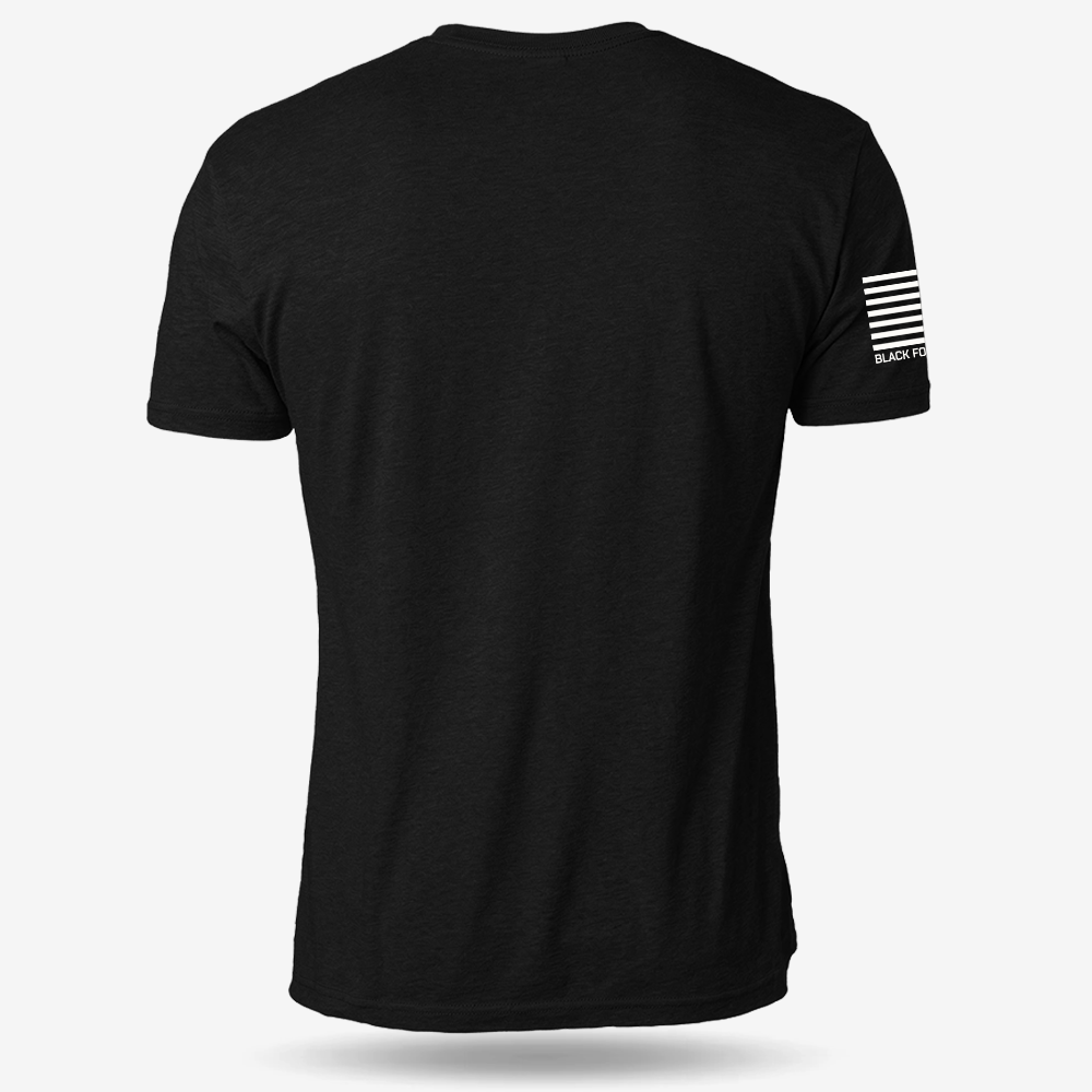 Tactical Santa Brotherhood T-shirt Black back mockup