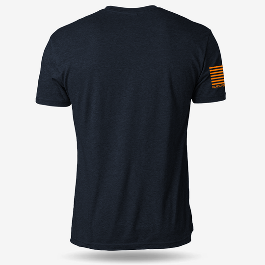Tacticorgi Xmas Ops T-shirt Heather Navy back mockup