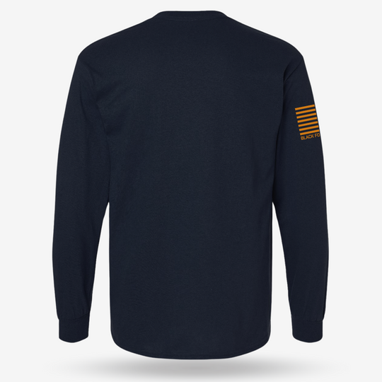 Tacticorgi Xmas Ops Long Sleeve Navy back mockup