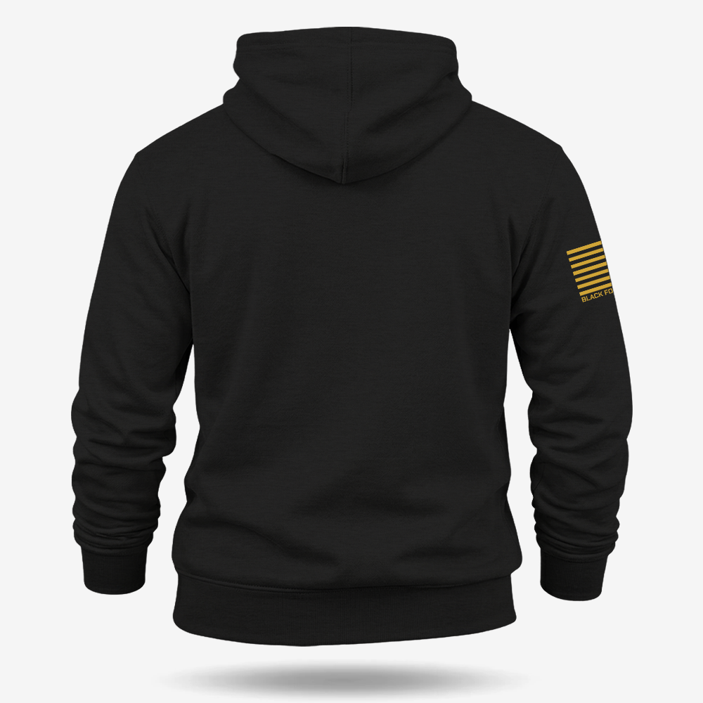 TAKING THE SCENIC ROUTE TO CHRISTMAS Hoodie Black back mockup