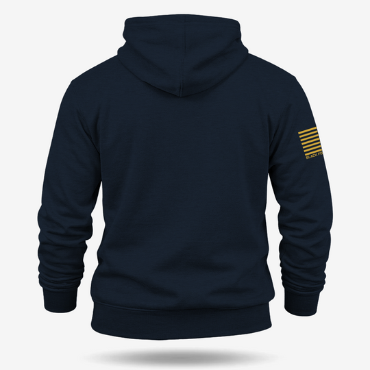 TAKING THE SCENIC ROUTE TO CHRISTMAS Hoodie Navy back mockup